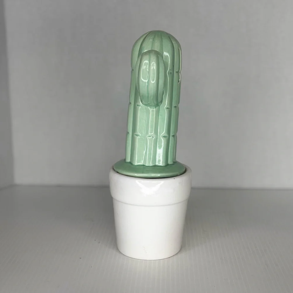 Cactus Bank w Original Stopper Southwest Decor 9.75” - Picture 2 of 10